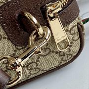 Bagsaaa Gucci Mini GG handbag 859975 brown & beige - 20cm - 4