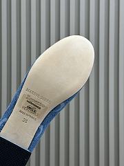 Bagsaaa Ballerines Camille Repetto x Marine Serre Blue Jean - 3