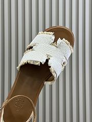 Bagsaaa Hermes Santorini sandal beige / naturel - 3