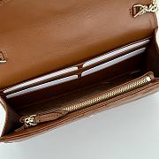 Bagsaaa Gucci GG Marmont wallet on chain ‎837745 brown - 19.5cm - 2