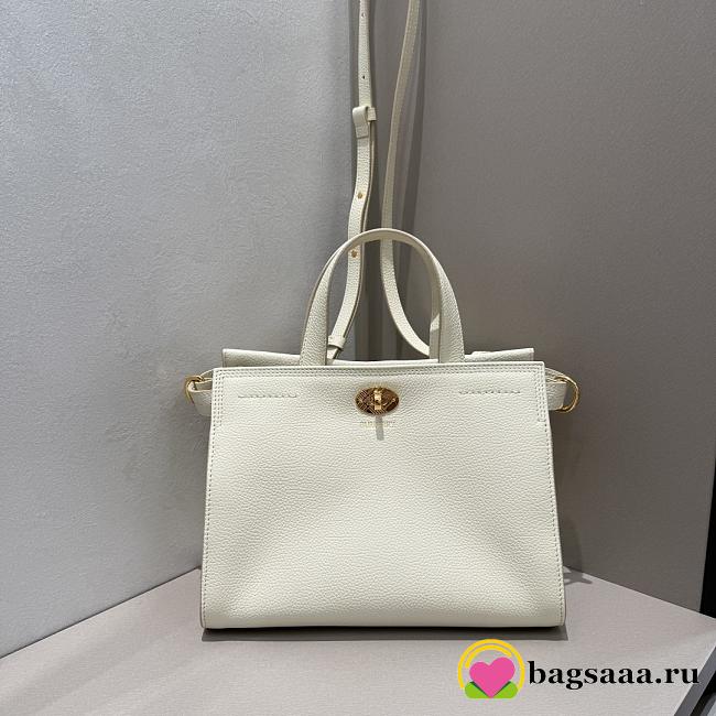 Bagsaaa Burberry Mini Cotswolds Tote white - 24.5cm - 1
