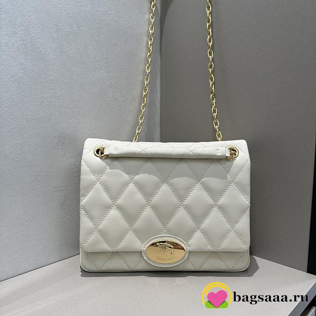 Bagsaaa Burberry Medium Strand Bag​ Cream - 27cm - 1