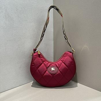 Bagsaaa Burberry Horseshoe Crossbody Bag Cherry red - 23.5cm