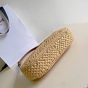 Bagsaaa Celine Medium Tilly Bag In Raffia And Calfskin 119722 - 22cm - 4