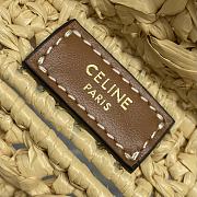 Bagsaaa Teen Celine Lola In Raffia Effect Textile 119862 - 20cm - 3