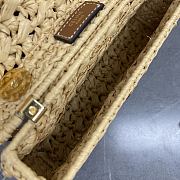 Bagsaaa Teen Celine Lola In Raffia Effect Textile 119862 - 20cm - 2