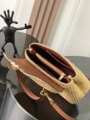 Bagsaaa Celine Teen Nino Bag In Raffia and calfskin 119672 - 20.5cm - 2