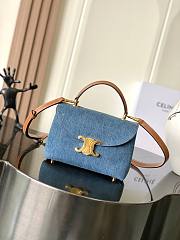 Bagsaaa Celine Teen Nino Bag In Denim 118112 - 20.5cm - 1