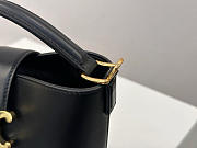 Bagsaaa Celine Mini Bucket Louise in smooth calfskin 10N473 black - 16cm - 4