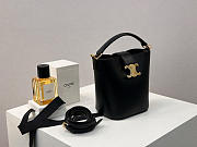 Bagsaaa Celine Mini Bucket Louise in smooth calfskin 10N473 black - 16cm - 2
