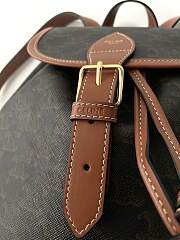 Bagsaaa Celine Medium Backpack Folco In Triomphe Canvas And Calfskin 117902 - 32.5cm - 4