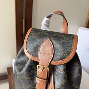 Bagsaaa Celine Mini Backpack Folco In Triomphe Canvas And Calfskin 197662 - 20cm - 3