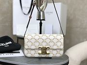 Bagsaaa Celine Shoulder Bag Claude In Triomphe Canvas And Calfskin 194142 white - 20.5cm - 1