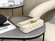 Bagsaaa Celine Shoulder Bag Claude In Triomphe Canvas And Calfskin 194142 white - 20.5cm - 4
