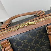 Bagsaaa Celine Large Travel Bag In Triomphe Canvas And Calfskin 190672 - 50cm - 2