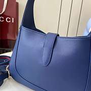 Bagsaaa Gucci Jackie 1961 small shoulder bag 810232 Blue leather - 27.5x19x4cm - 3