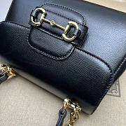 Bagsaaa Gucci Horsebit 1955 mini top handle bag 703848 black - 22cm - 2