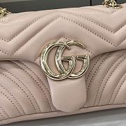 Bagsaaa Gucci GG Marmont small shoulder bag 837280 light pink - 22cm - 2