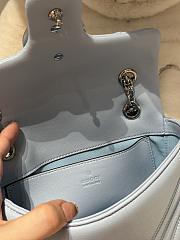 Bagsaaa Gucci GG Marmont small shoulder bag 837280 light blue - 22cm - 4
