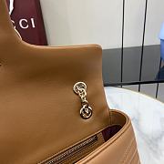 Bagsaaa Gucci GG Marmont medium shoulder bag 837267 brown - 26cm - 4