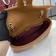 Bagsaaa Gucci GG Marmont medium shoulder bag 837267 brown - 26cm - 3