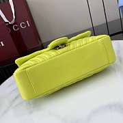 Bagsaaa Gucci GG Marmont medium shoulder bag 837267 bright green - 26cm - 5