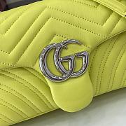 Bagsaaa Gucci GG Marmont medium shoulder bag 837267 bright green - 26cm - 3