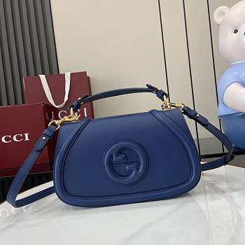 Bagsaaa Gucci Blondie Small Top Handle Bag 815714 Blue - 27 x 17 x 7cm