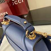 Bagsaaa Gucci Blondie Small Top Handle Bag 815714 Blue - 27 x 17 x 7cm - 4