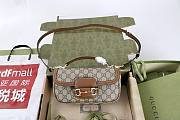 Bagsaaa Gucci Horsebit 1955 small top handle bag 815206 Brown & Beige - 22cm - 1