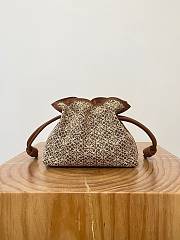 Bagsaaa Loewe Flamenco Clutch in Anagram jacquard and Calfskin - 23cm - 1