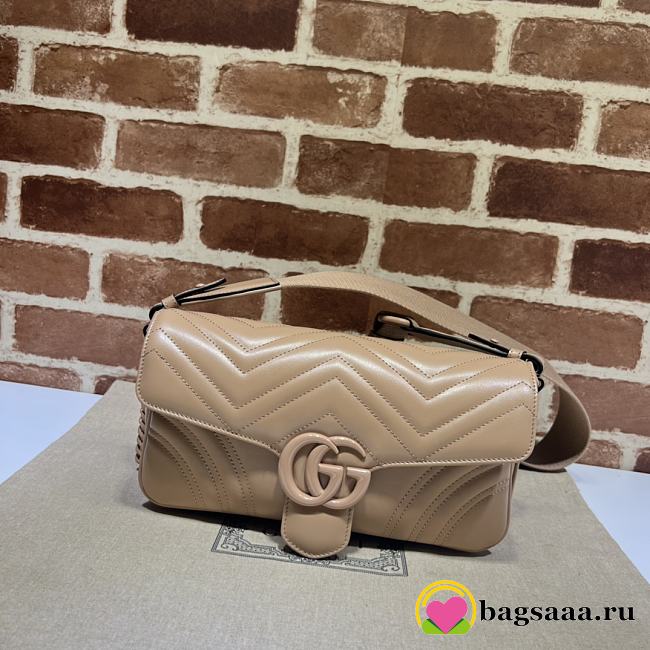 Bagsaaa Gucci GG Marmont small shoulder bag 734814 beige - 26.5cm - 1