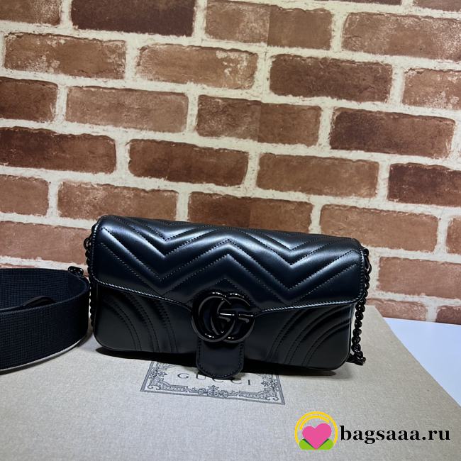 Bagsaaa Gucci GG Marmont small shoulder bag 734814 black - 26.5cm - 1
