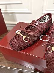 Bagsaaa Women's Gucci Horsebit ballet flat 835077 dark red - 2