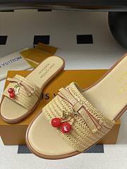 Bagsaaa LV x TM Lily Flat Mule Raffia - 4
