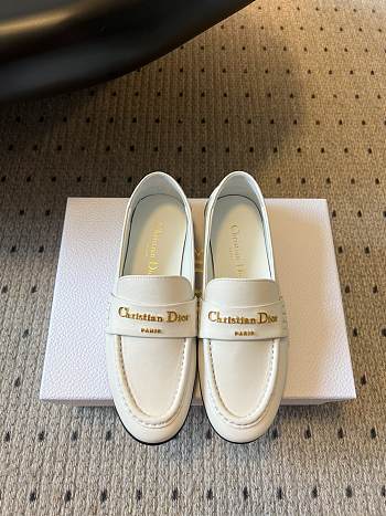 Bagsaaa Dior Boy Loafer White Supple Calfskin