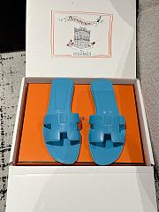 Bagsaaa Hermes Oran Slippers Blue - 1