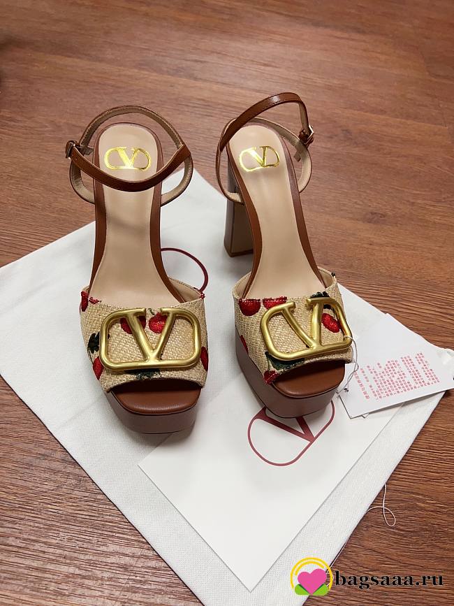 Valentino Garavani 115mm VLogo Signature Cherryfic sandals - 1