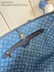 Bagsaaa LV M14856 Neverfull MM Denim Blue - 31cm - 4