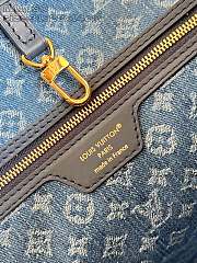 Bagsaaa LV M14856 Neverfull MM Denim Blue - 31cm - 3