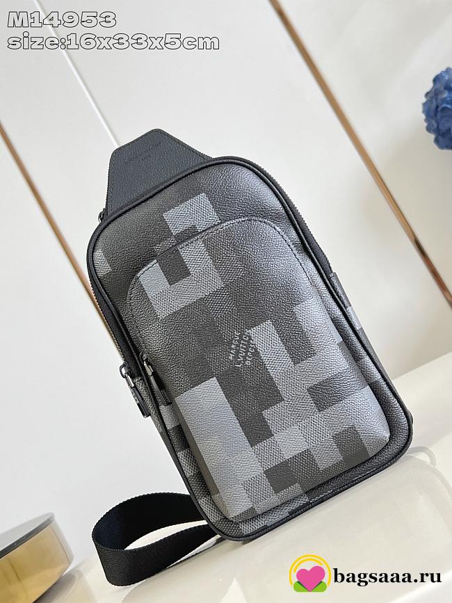 Bagsaaa LV M14953 Avenue Slingbag Black - 33cm - 1