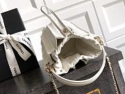Bagsaaa Chanel Mini Bucket Bag AS5486 White Lambskin - 15.2 x 14 x 14cm - 4