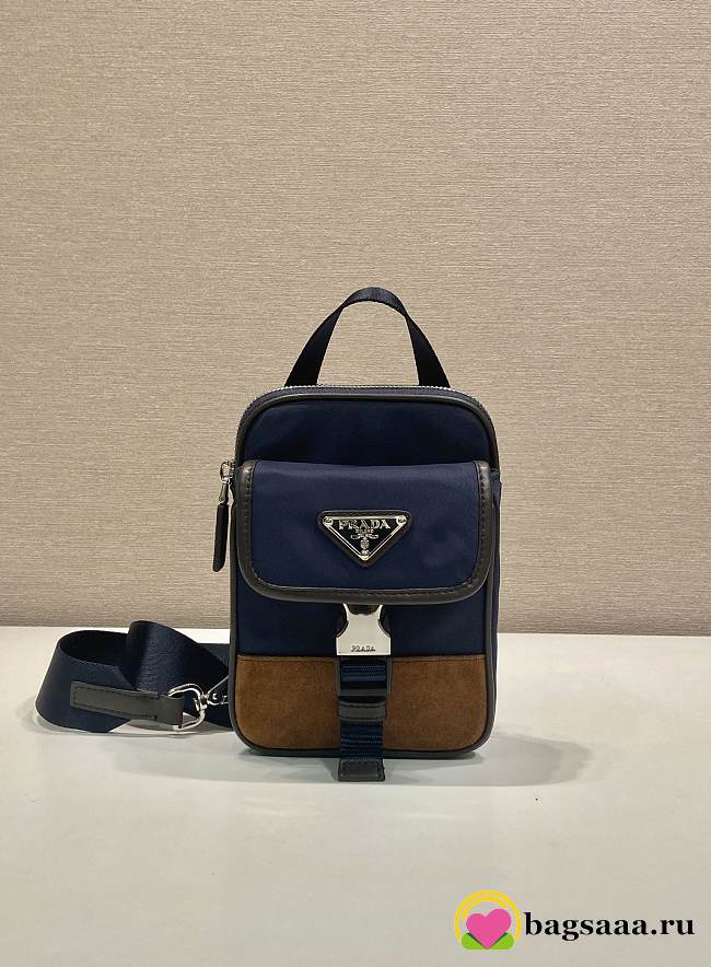Bagsaaa Prada Re-Nylon and leather smartphone case 2ZH194 - 17cm - 1
