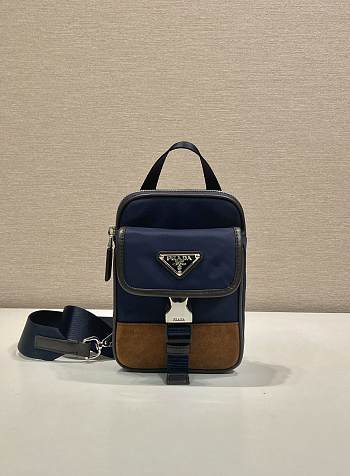 Bagsaaa Prada Re-Nylon and leather smartphone case 2ZH194 - 17cm