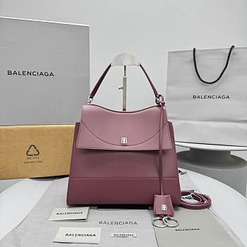 Bagsaaa Balenciaga Nano Handbag Medium in dark burgundy smooth calfskin - 28cm