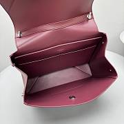 Bagsaaa Balenciaga Nano Handbag Medium in dark burgundy smooth calfskin - 28cm - 4