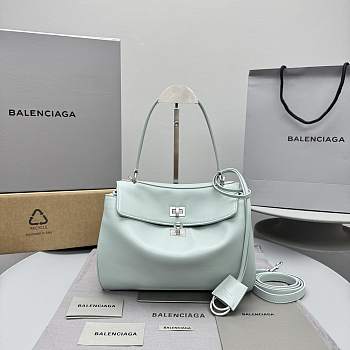 Bagsaaa Balenciaga Rodeo Handbag Small in mineral green smooth calfskin - 27cm