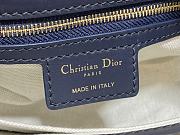 Bagsaaa Dior Small 30 Montaigne Pocket Bag Blue Dior Oblique Jacquard and Smooth Calfskin - 19.5cm - 3