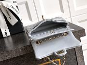 Bagsaaa Chanel Classic Mini Bag with hook AP4760 Light Gray - 8 x 12.5 x 5cm - 4
