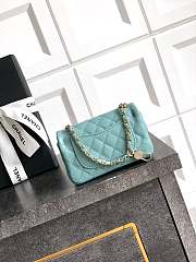 Bagsaaa Chanel Classic Mini Bag with hook AP4760 Blue - 8 x 12.5 x 5cm - 4